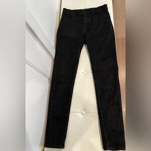 Free People skinny jeans black with Glitter
